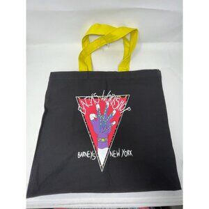 NWT Barney's NewYork Lady Gaga Workshop Large Tote Bag Black Canvas